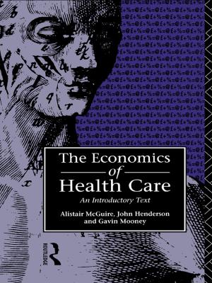Cover of the book Economics of Health Care by John Rennie-Short