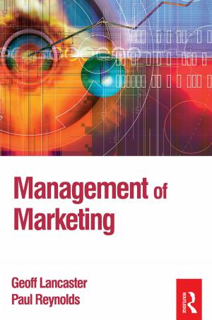 Cover of the book Management of Marketing by David B. MacDonald, Robert G. Patman