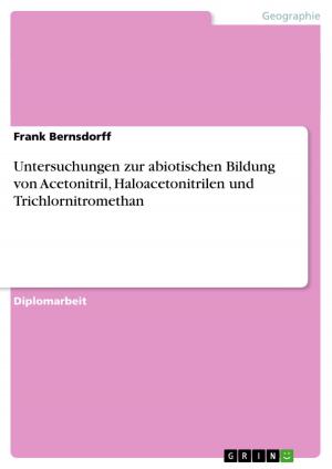 Cover of the book Untersuchungen zur abiotischen Bildung von Acetonitril, Haloacetonitrilen und Trichlornitromethan by Ulrike Natour