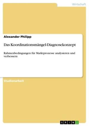 Cover of the book Das Koordinationsmängel-Diagnosekonzept by Owe Jessen