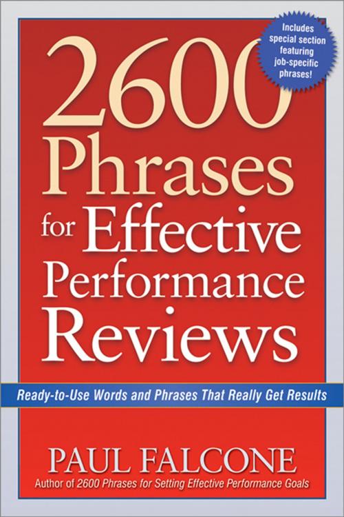 Cover of the book 2600 Phrases for Effective Performance Reviews by Paul Falcone, AMACOM