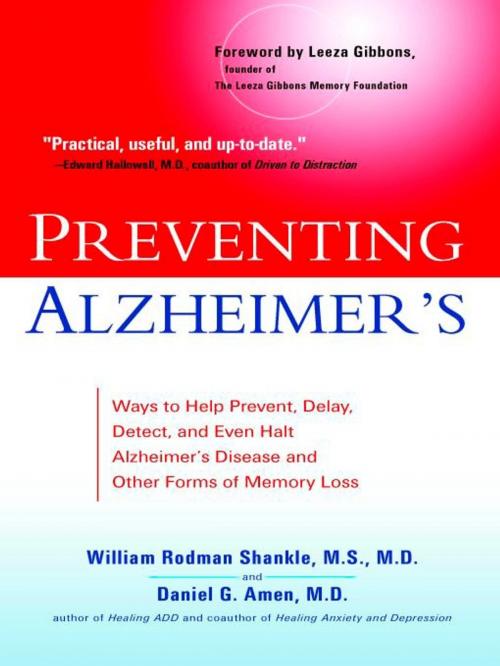 Cover of the book Preventing Alzheimer's by William Rodman Shankle, Daniel G. Amen, M.D., Penguin Publishing Group