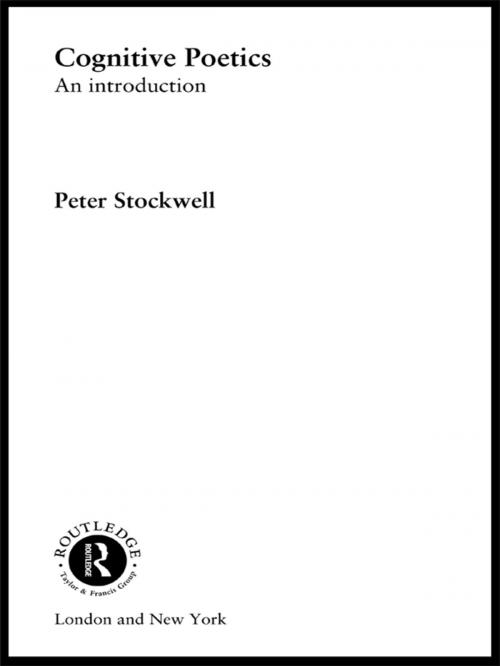 Cover of the book Cognitive Poetics by Peter Stockwell, Taylor and Francis