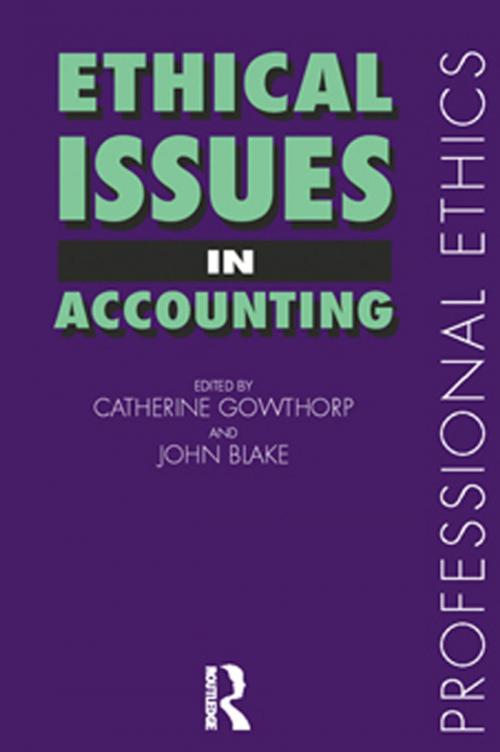Cover of the book Ethical Issues in Accounting by , Taylor and Francis