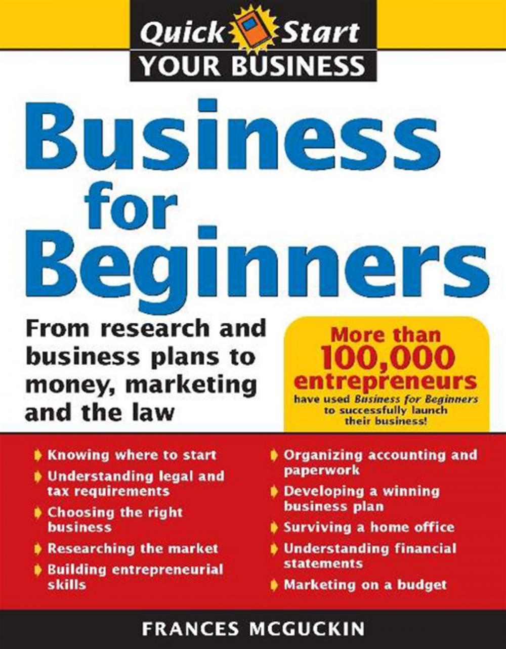 Big bigCover of Business for Beginners: From Research and Business Plans to Money, Marketing and the Law