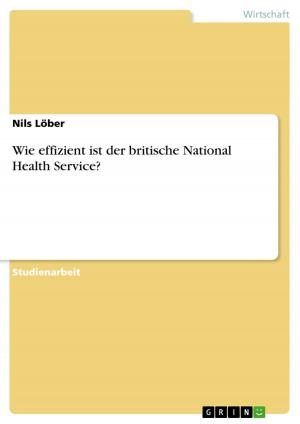 Cover of the book Wie effizient ist der britische National Health Service? by Sabine Frenzel