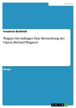 Cover of the book Wagner für Anfänger. Eine Betrachtung der Opern Richard Wagners by Hajira Awan