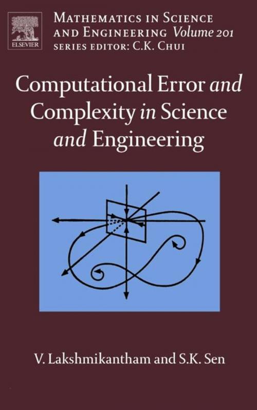 Cover of the book Computational Error and Complexity in Science and Engineering by Vangipuram Lakshmikantham, Syamal Kumar Sen, Elsevier Science
