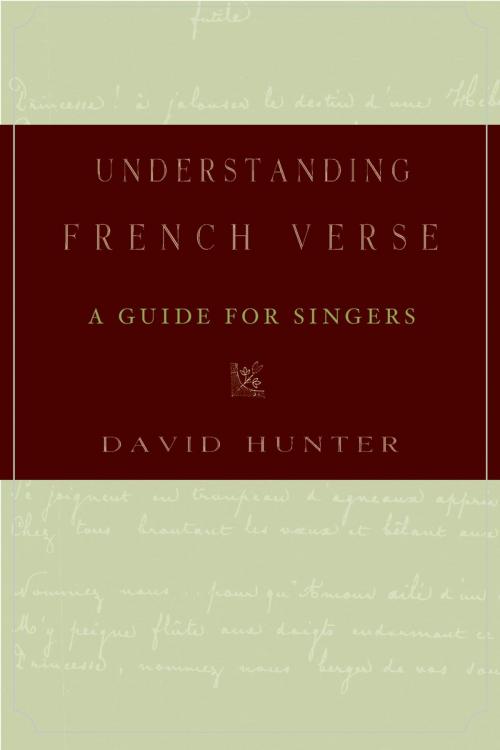 Cover of the book Understanding French Verse by David Hunter, Oxford University Press
