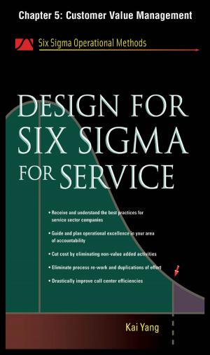 Book cover of Design for Six Sigma for Service, Chapter 5 - Customer Value Management