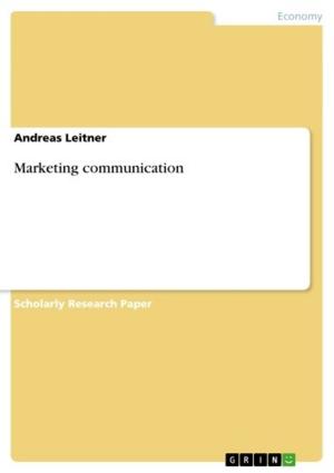Cover of the book Marketing communication by Katarina Lenczowski