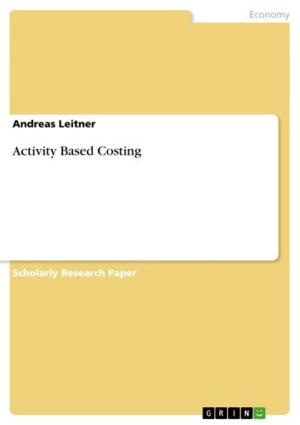 Cover of the book Activity Based Costing by Kristin Kreer