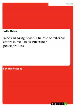 Cover of the book Who can bring peace? The role of external actors in the Israeli-Palestinian peace-process by Stefanie Aulenbach