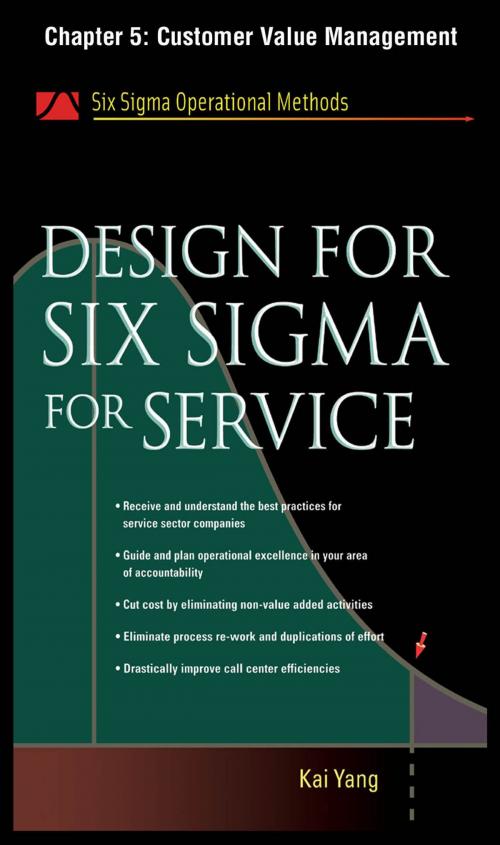 Cover of the book Design for Six Sigma for Service, Chapter 5 - Customer Value Management by Kai Yang, McGraw-Hill Education