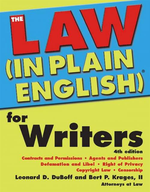 Cover of the book The Law (In Plain English)® for Writers by Leonard DuBoff, Bert Krages, II, Sourcebooks