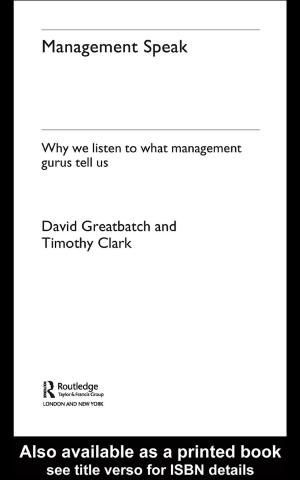 Cover of the book Management Speak by 