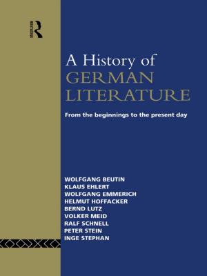 Book cover of A History of German Literature