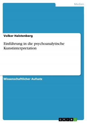 Cover of the book Einführung in die psychoanalytische Kunstinterpretation by Sabrina von der Heide