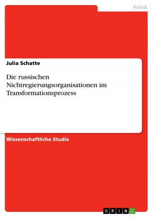 Cover of the book Die russischen Nichtregierungsorganisationen im Transformationsprozess by Christoph Eydt