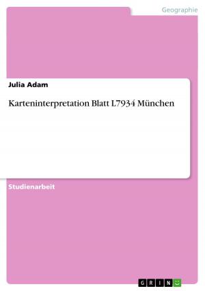 Cover of the book Karteninterpretation Blatt L7934 München by Natalie Schlee