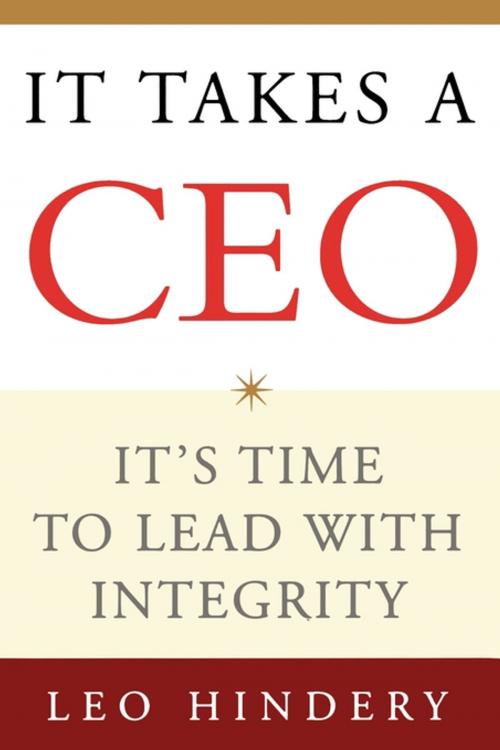 Cover of the book It Takes a CEO by Leo Hindery, Free Press