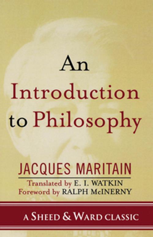 Cover of the book An Introduction to Philosophy by Jacques Maritain, Sheed & Ward