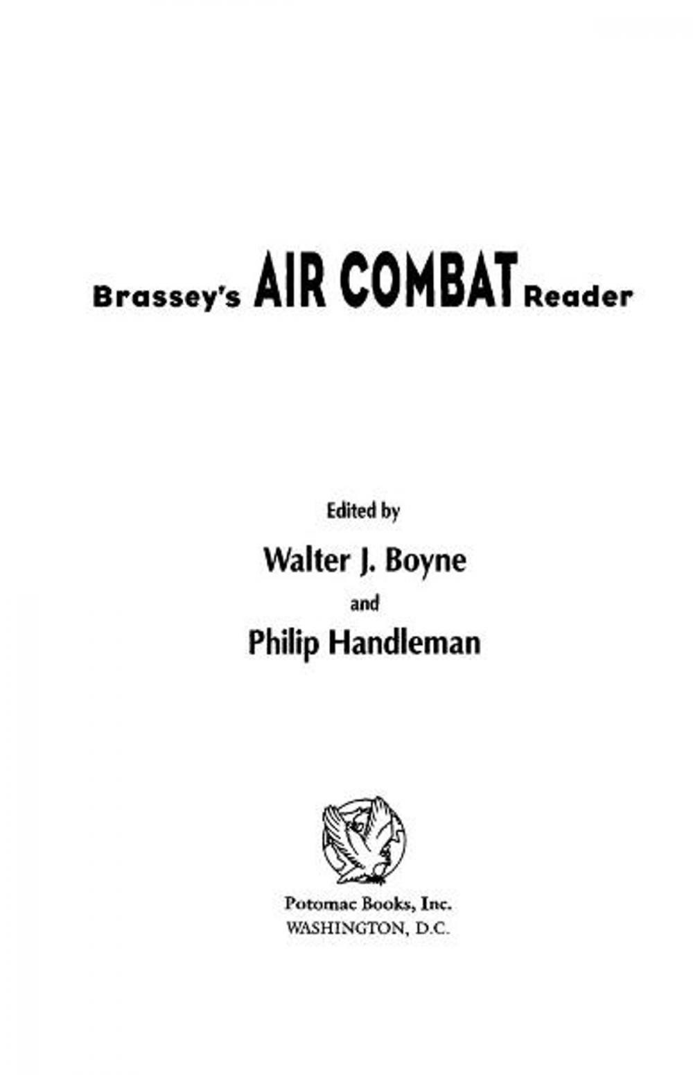 Big bigCover of Brassey's Air Combat Reader