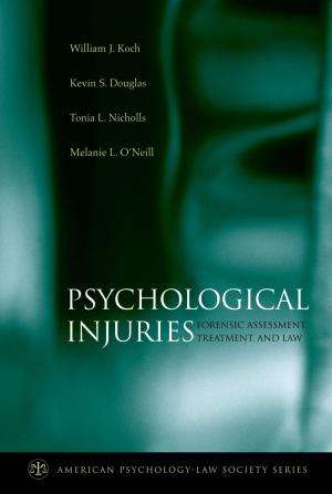Cover of the book Psychological Injuries by Susan Elizabeth Hough, Roger G. Bilham
