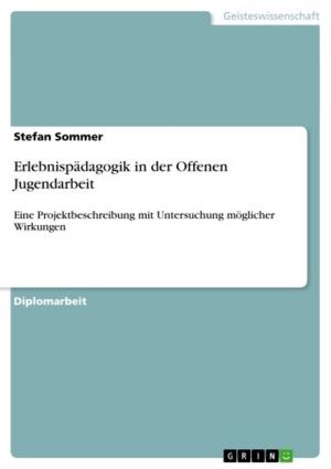 Cover of the book Erlebnispädagogik in der Offenen Jugendarbeit by Simone Pantel
