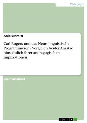 Cover of the book Carl Rogers und das Neurolinguistische Programmieren - Vergleich beider Ansätze hinsichtlich ihrer andragogischen Implikationen by Hureyre Kam