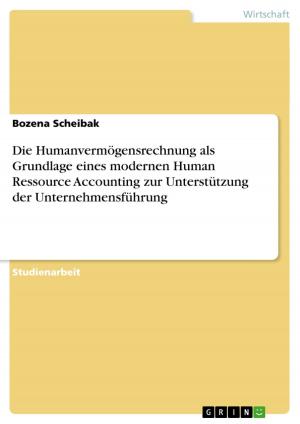 Cover of the book Die Humanvermögensrechnung als Grundlage eines modernen Human Ressource Accounting zur Unterstützung der Unternehmensführung by Christian Biewald