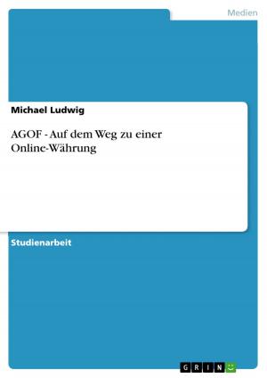 Cover of the book AGOF - Auf dem Weg zu einer Online-Währung by Nicole Dederding