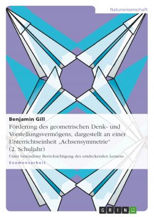 Cover of the book Förderung des geometrischen Denk- und Vorstellungsvermögens, dargestellt an einer Unterrichtseinheit 'Achsensymmetrie' (2. Schuljahr) by Constanze Felicitas Otto