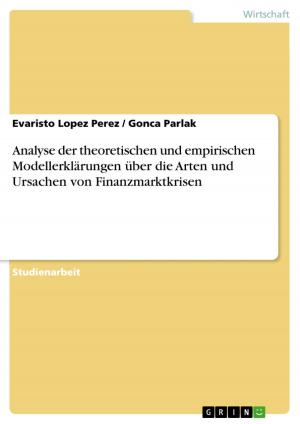 Cover of the book Analyse der theoretischen und empirischen Modellerklärungen über die Arten und Ursachen von Finanzmarktkrisen by Lutz Volckart