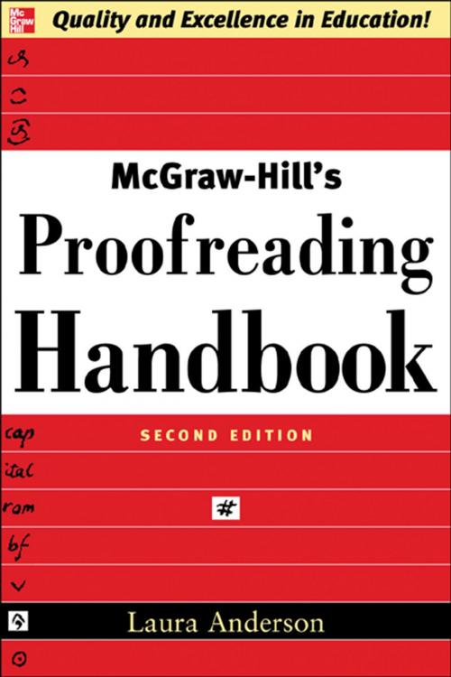 Cover of the book McGraw-Hill's Proofreading Handbook by Laura Killen Anderson, McGraw-Hill Education