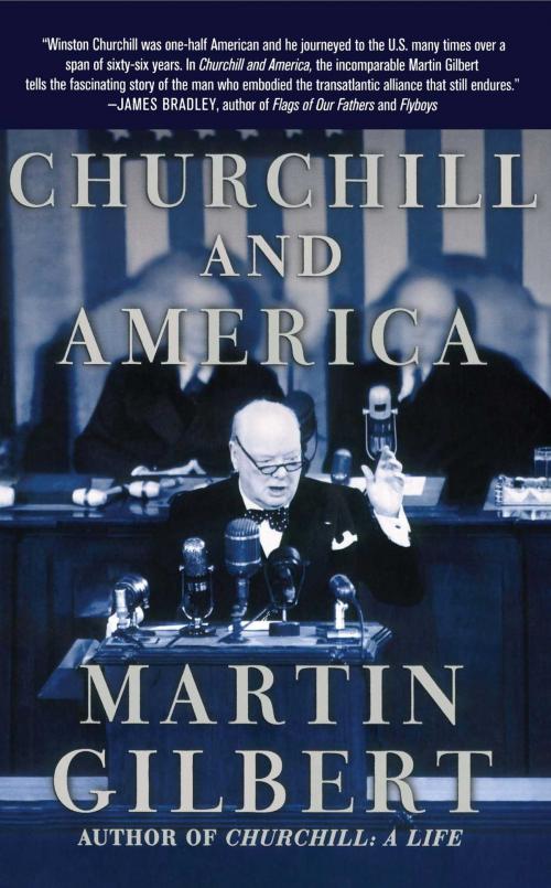 Cover of the book Churchill and America by Martin Gilbert, Free Press