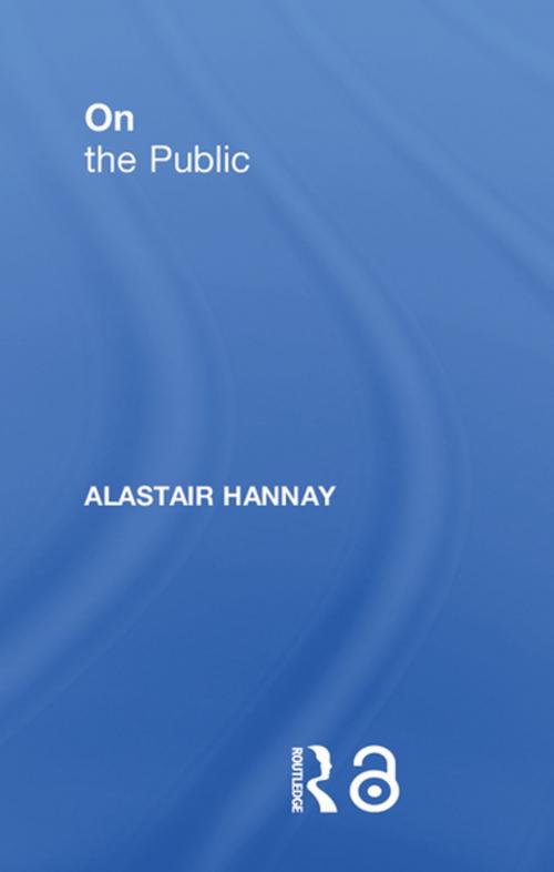 Cover of the book On the Public by Alastair Hannay, Taylor and Francis