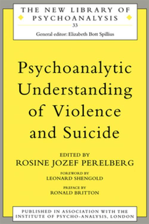 Cover of the book Psychoanalytic Understanding of Violence and Suicide by , Taylor and Francis