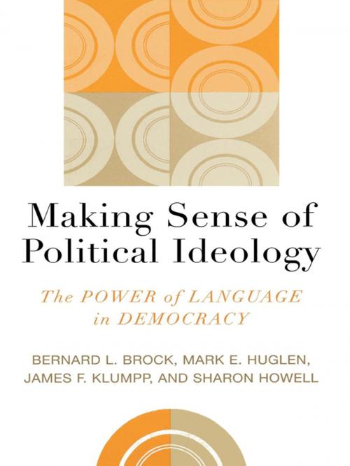 Cover of the book Making Sense of Political Ideology by Bernard L. Brock, Mark E. Huglen, James F. Klumpp, Sharon Howell, Rowman & Littlefield Publishers