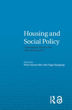 Cover of the book Housing and Social Policy by DavidWyn Jones