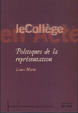 Cover of the book POLITIQUES DE LA REPRÉSENTATION by NEGRI ANTONIO