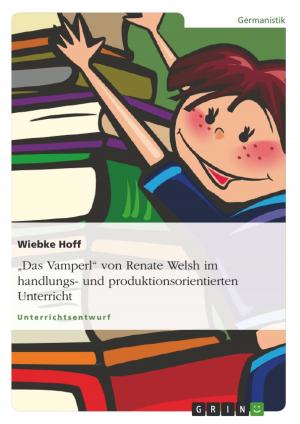 Cover of the book 'Das Vamperl' von Renate Welsh im handlungs- und produktionsorientierten Unterricht by Sonja Kaupp