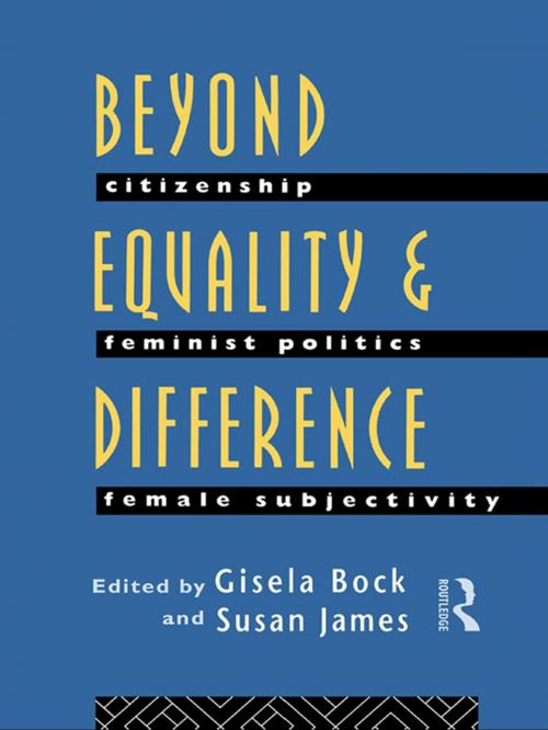 Cover of the book Beyond Equality and Difference by , Taylor and Francis