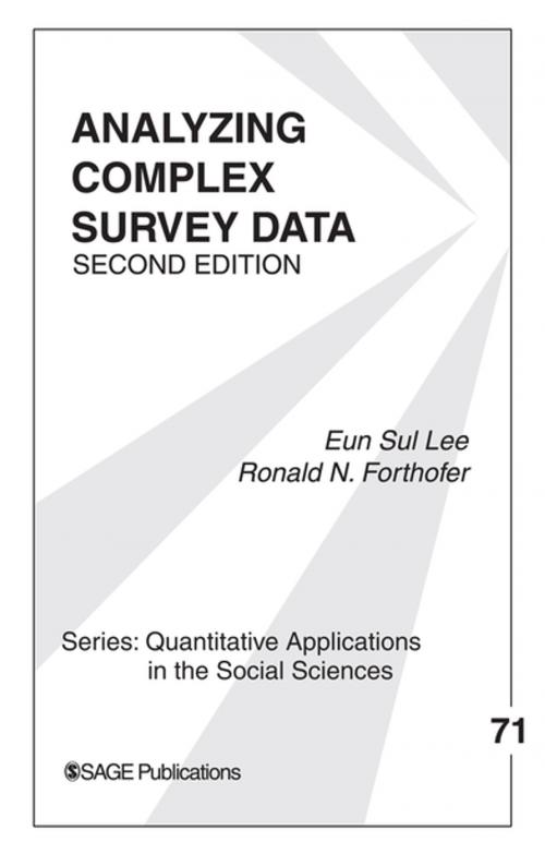 Cover of the book Analyzing Complex Survey Data by Dr. Eun Sul Lee, Dr. Ronald N. Forthofer, SAGE Publications
