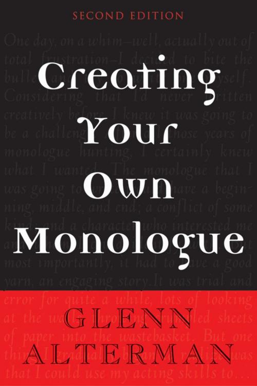 Cover of the book Creating Your Own Monologue by Glenn Alterman, Allworth