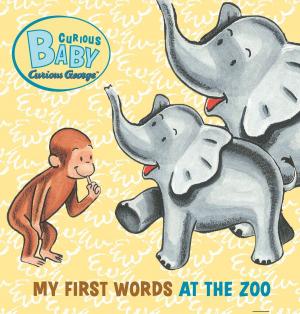 Book cover of Curious Baby My First Words at the Zoo