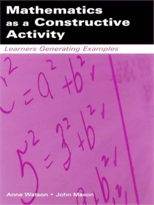 Cover of Mathematics as a Constructive Activity