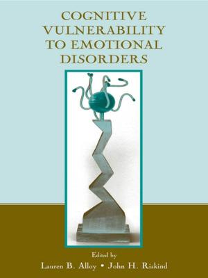 Book cover of Cognitive Vulnerability to Emotional Disorders