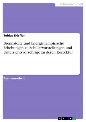 Cover of the book Brennstoffe und Energie: Empirische Erhebungen zu Schülervorstellungen und Unterrichtsvorschläge zu deren Korrektur by Toni Börner