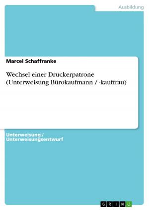 Cover of the book Wechsel einer Druckerpatrone (Unterweisung Bürokaufmann / -kauffrau) by Christiane Berger